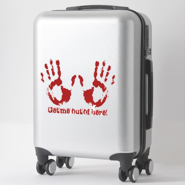 Halloween Horror Bloody Handprints Bloodstained (Suitcase)