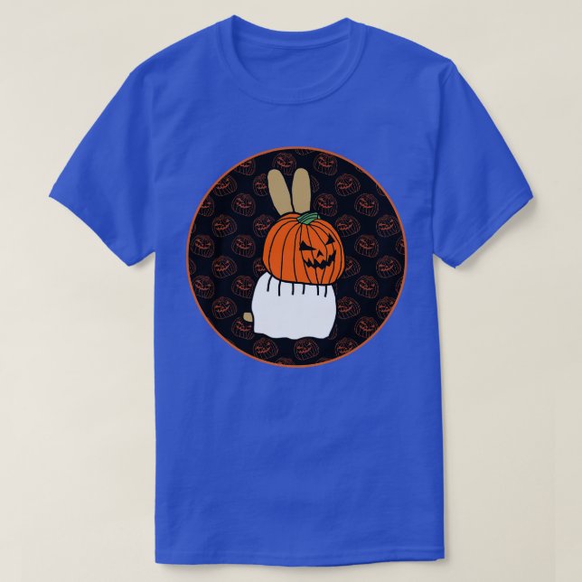 Halloween Horror Bunny Rabbit Dark Round T-Shirt (Design Front)