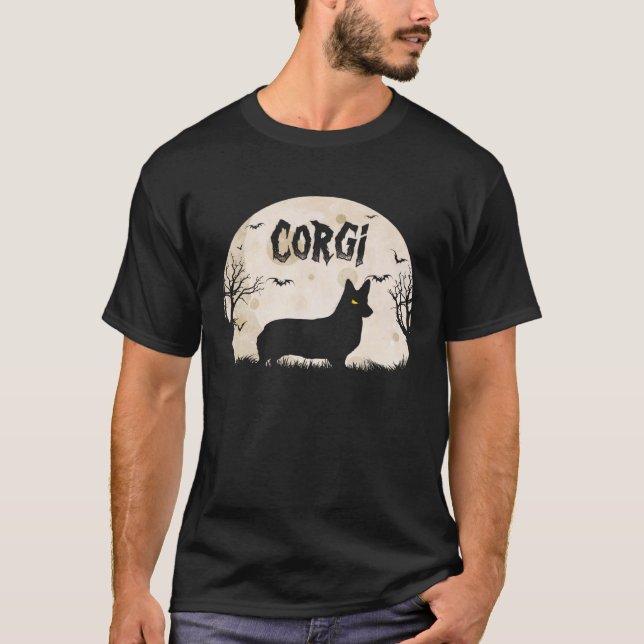 Halloween Horror Corgi T-Shirt (Front)