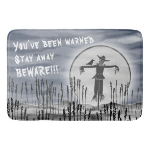 Halloween Horror Creepy Scarecrow Bath Mat