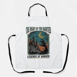 Halloween Horror Haunted Night Vintage Spooky_1 Apron