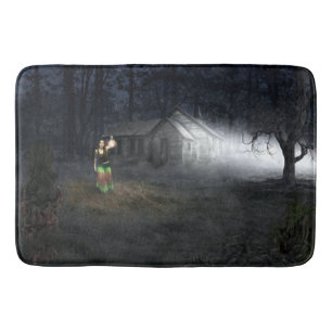 Halloween Horror House Bath Mat