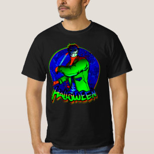 Halloween Horror Mask Zombie Murderer Slasher T-Sh T-Shirt