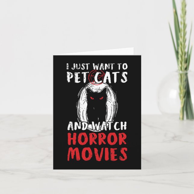 Halloween Horror Movie Design for a Halloween Fan  Card (Front)
