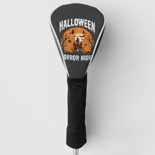 Halloween Horror Night Haunted Castle Vintage Golf Head Cover