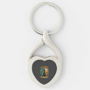 Halloween Horror Night Haunted House Witch Full Mo Keychain