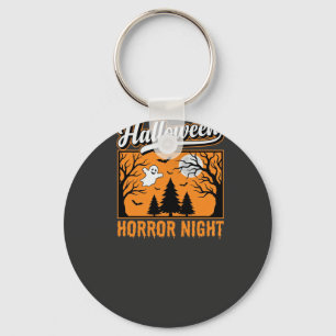 Halloween Horror Night Retro Ghost Forest Keychain