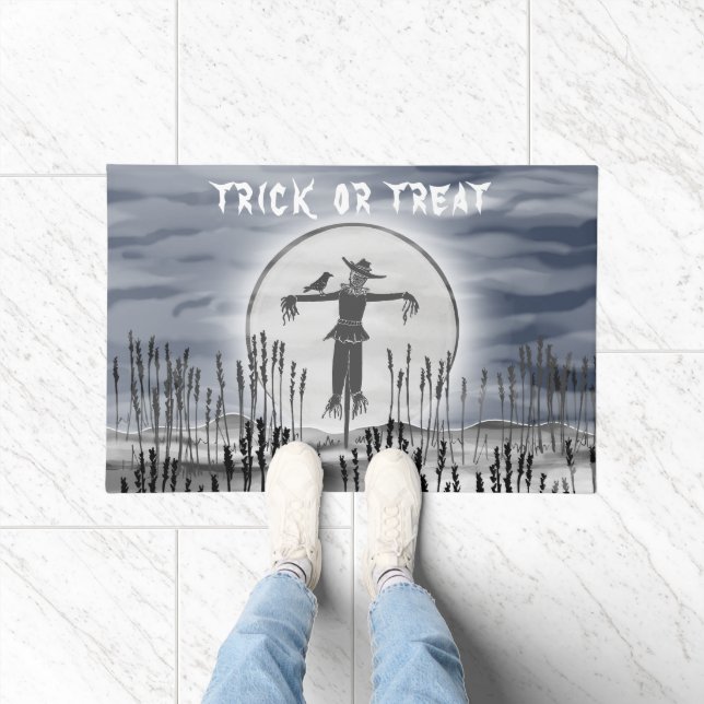Halloween Horror Scarecrow Trick or Treat Doormat (Indoor)