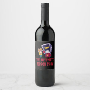 Halloween - Horror Show at Gas Station Wine Label