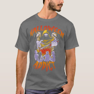 Halloween Horror Stories Scary Movies Addict Kille T-Shirt