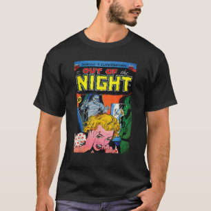 Halloween Horror Vintage Mummy Zombie Comic Book R T-Shirt