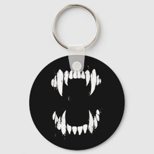 Halloween Horror Wolf Dog Vampire Monster Teeth Keychain