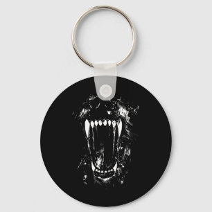 Halloween Horror Wolf Dog Vampire Monster Teeth Keychain