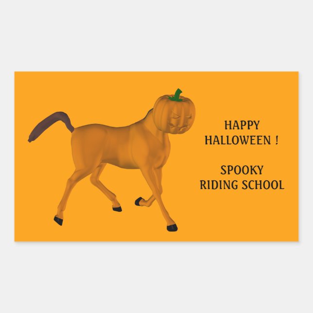Halloween Horse Sticker (Front)