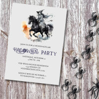 Halloween Horse Witch Spooky Equestrian Party