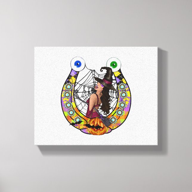 Halloween Horseshoe Canvas Print (Front)