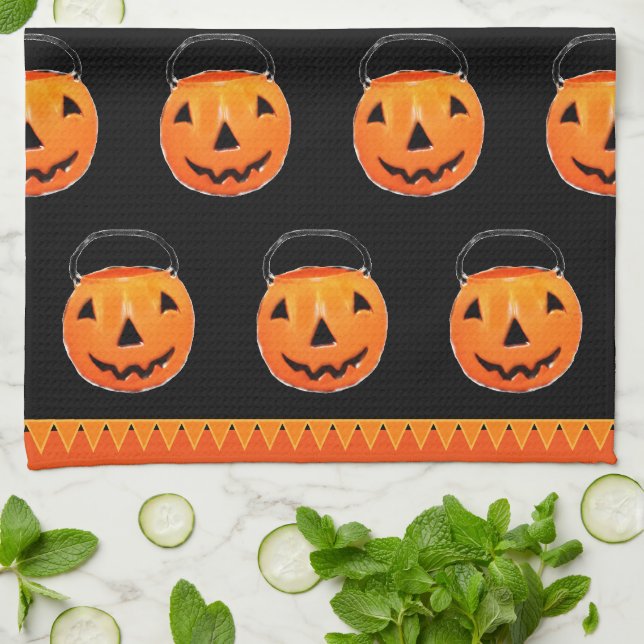 Halloween Hostess Gift Decor Kitchen Towel (Folded)