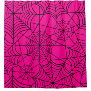 halloween hot pink spider web
