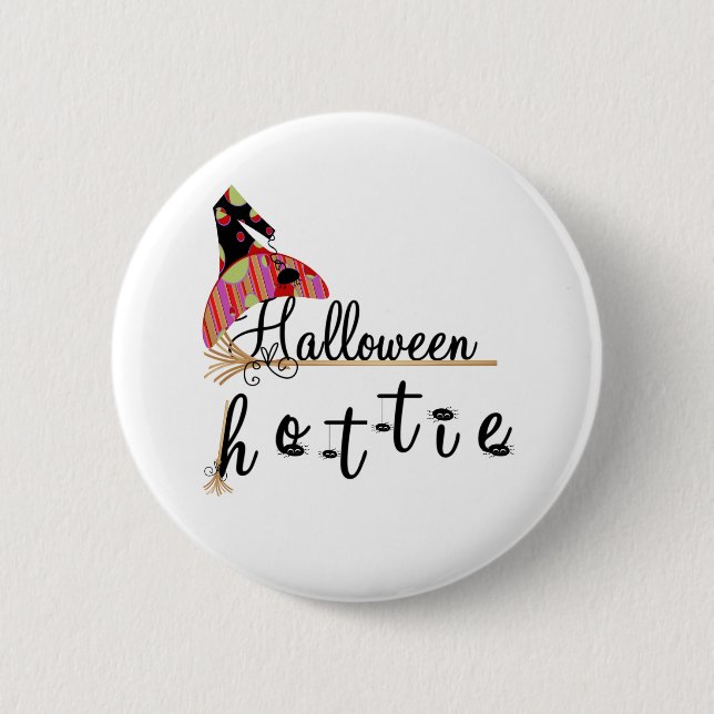 Halloween Hottie 2 Inch Round Button (Front)