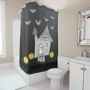 Halloween House, Black Cats, Bats, Pumpkins