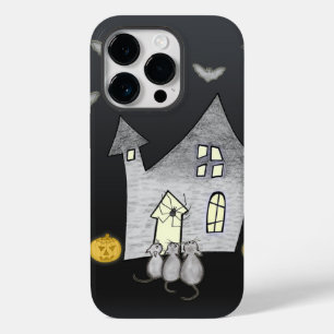 Halloween House, Black Cats, Bats, Pumpkins Case-Mate iPhone 14 Pro Case