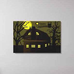 Halloween House Canvas Print