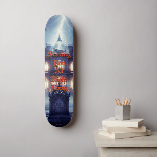 Halloween House With Frankie, Dark Blue Skateboard