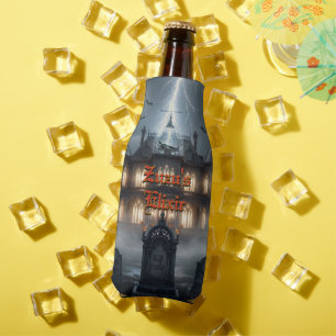 Halloween House With Frankie, Dark Grey Bottle Cooler