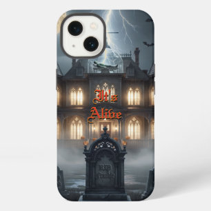 Halloween House With Frankie, Dark Grey  iPhone 13 Case