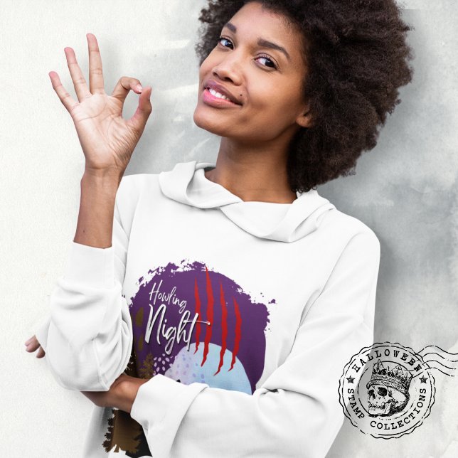 Halloween Howling Night Midnight Howl Sweatshirt (Howling Night Sweatshirt cover from The Beekeeper Store)