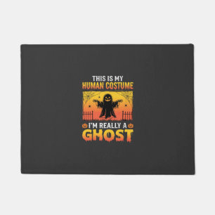 Halloween Human Costume Ghost Vintage Doormat