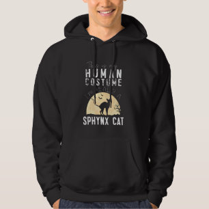 Halloween Human Costume Sphynx Cat Creepy Horror Hoodie
