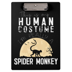 Halloween Human Spider Monkey Creepy Horror Clipboard