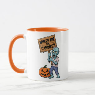 Halloween Humor Zombie Bonbons Mug