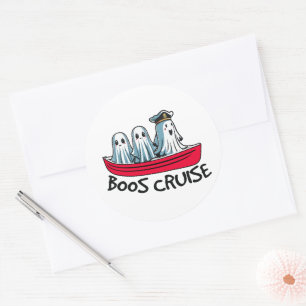 Halloween humour classic round sticker