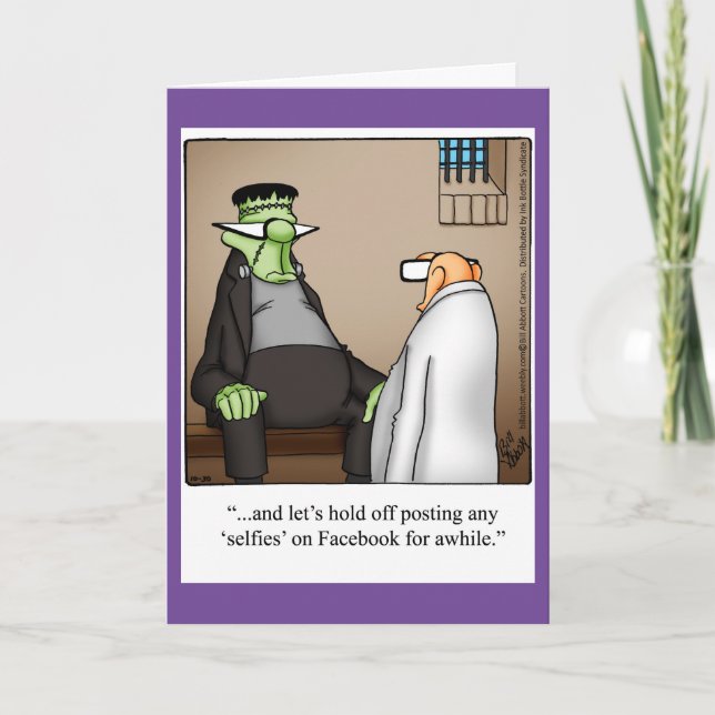Halloween Humour Greeting Card For Halloween (Front)