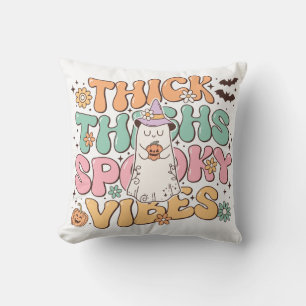 Halloween Humour Spooky Throw Pillow