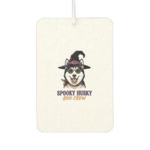 Halloween Husky Shirt Witch Dog Vintage Graphic Air Freshener