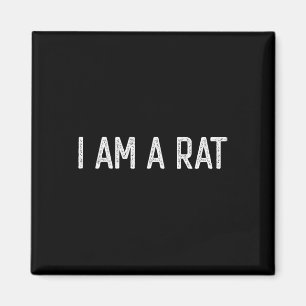 Halloween I Am A Rat Fun Rats Lover I Heart Rat Magnet
