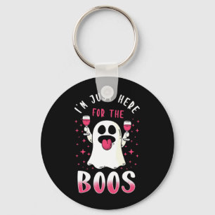 Halloween I Am Just Here For The Boos Keychain