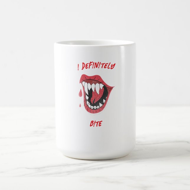 Halloween I Definitely Bite Coffee Mug (Center)