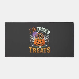 Halloween I Do Tricks for Treats Pumpkin Desk Mat