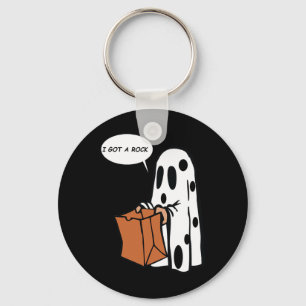 Halloween I Got A Rock Ghost Keychain