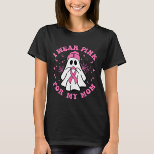 Halloween I Wear Nk For My Mom Breast Cancer Kid W T-Shirt