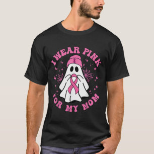 Halloween I Wear Nk For My Mom Breast Cancer Kid W T-Shirt