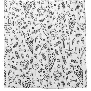 halloween ice cream skull bones poison white