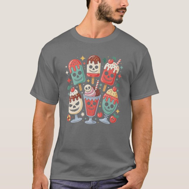 Halloween Ice Cream Summerween T-Shirt (Front)