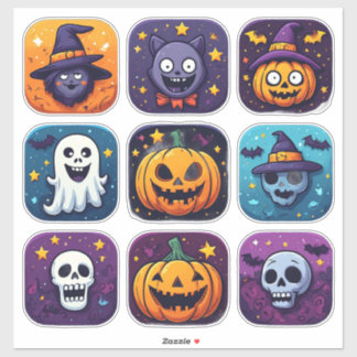 Halloween Icons Pumpkins Ghosts Witches Bats 🎃