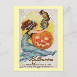 Halloween If Your Lover Is Seen Vintage Postcard