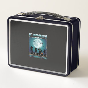 Halloween If Zombies Chase Us_1 Metal Lunch Box